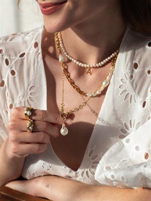 Dela Barok İnci Kolye