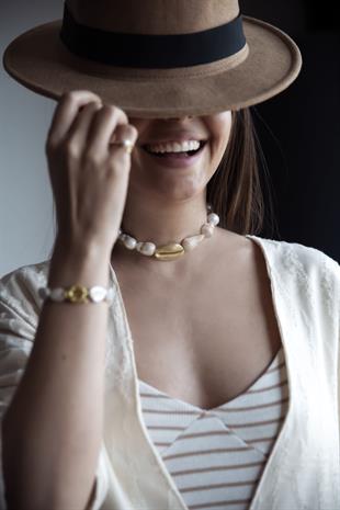 Deniz Kabuğu Barok İnci Choker