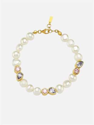 Diana Stone Pearl Bracelet