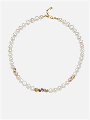 Diana Taşlı İnci Kolye