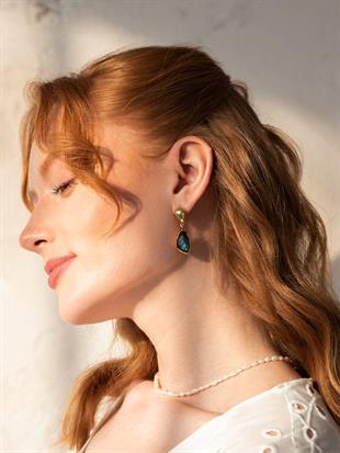 Natural Labradorite Earrings