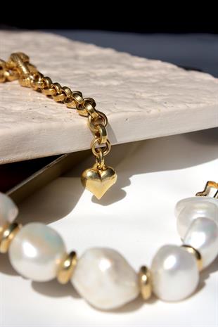 Enna Chain Baroque Pearl Necklace