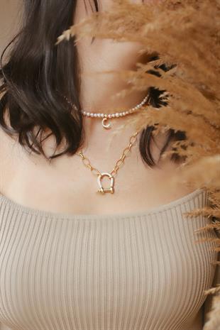 Galia Stone Chain Necklace