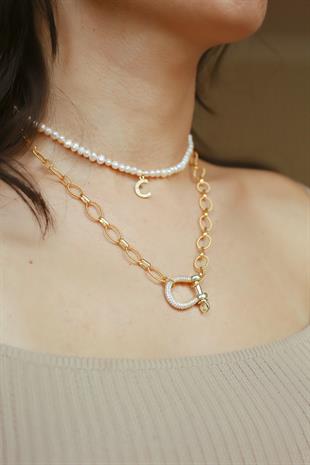 Galia Stone Chain Necklace