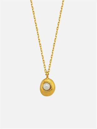 14k Gold Vera Mini Pearl Necklace