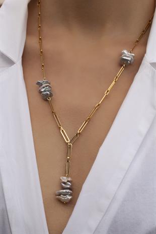 Grez Uzun Zincir Kolye