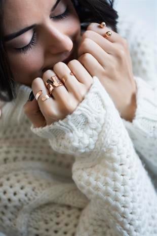 Harf Kesimli Özel Tasarım Yüzük