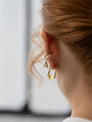 Letter Cartilage Earring