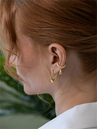 Letter Cartilage Earring