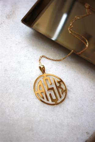 Letter Medallion Necklace