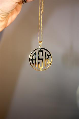 Letter Medallion Necklace