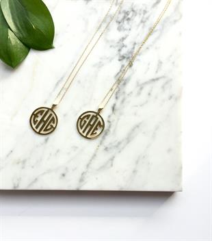 Letter Medallion Necklace