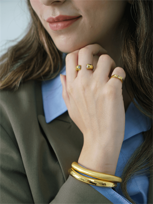 Horn İçi Taşlı Yüzük