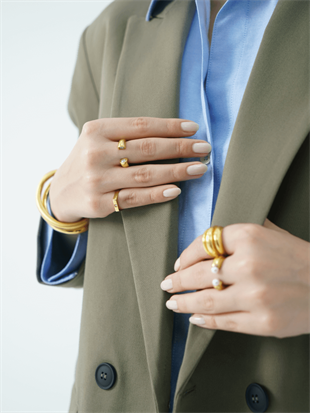 Horn İçi Taşlı Yüzük