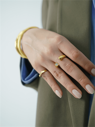 Horn İçi Taşlı Yüzük