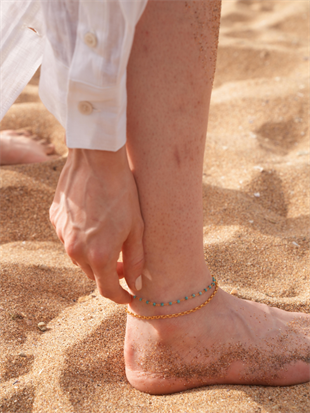 Jemy Turquoise Chain Anklet