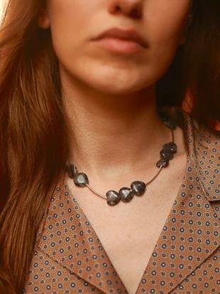 Heart Onyx Stone Necklace