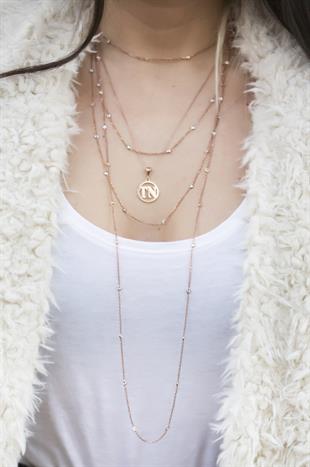 Small Letter Locket Necklace