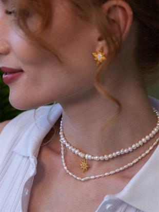 Kutup Yıldızı İnci Kolye