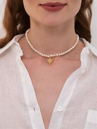 Kutup Yıldızı İnci Kolye