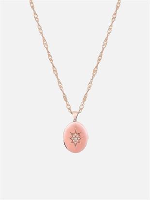 North Star Pearl Medallion Necklace