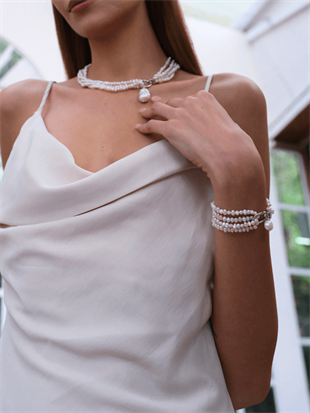 Lara Multi Sand Pearl Bracelet