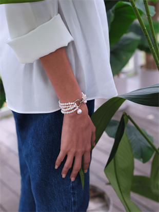 Lara Multi Sand Pearl Bracelet