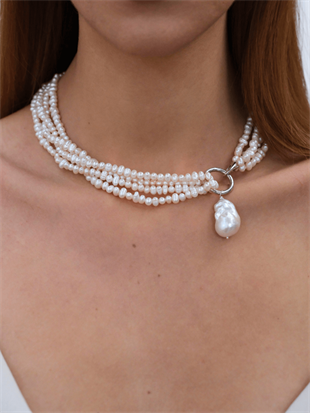 Lara Çoklu Kum İnci Kolye