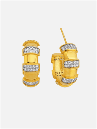 Lili Taşlı Halka Küpe