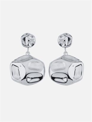 Lora Round Amorphous Dangle Earrings