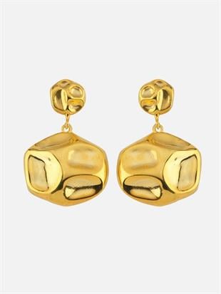 Lora Round Amorphous Dangle Earrings