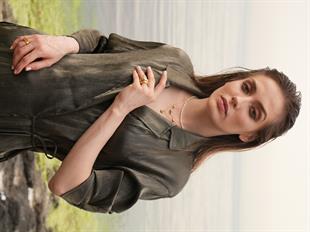 Luna Yeşil Taşlı İncili Kolye