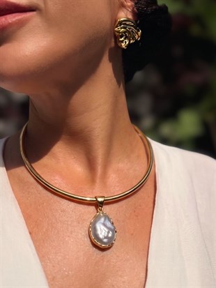 Magma Barok İnci Choker Kolye
