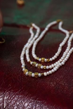 Mana Initial Pearl Necklace