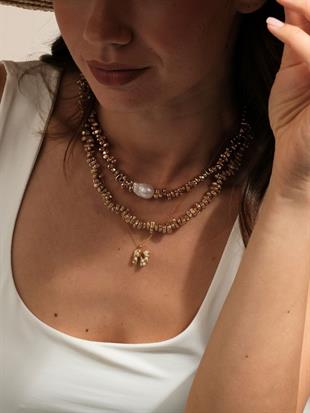 Matte Hematit Necklace