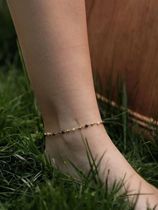 Blue Palis Natural Stone Anklet