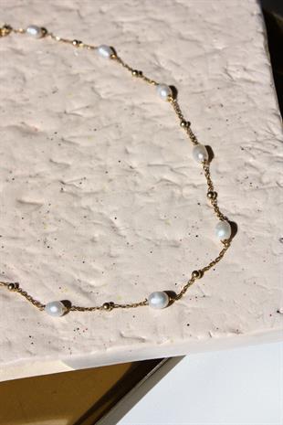 Mella Zincir İnci Kolye