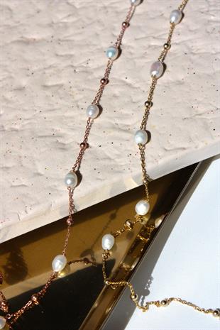 Mella Zincir İnci Kolye