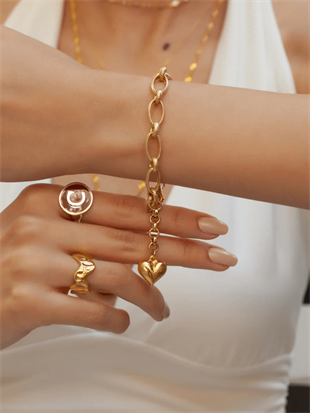 Milazo Heart Chain Bracelet