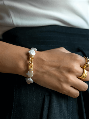 Molly Taşlı İnci Bileklik