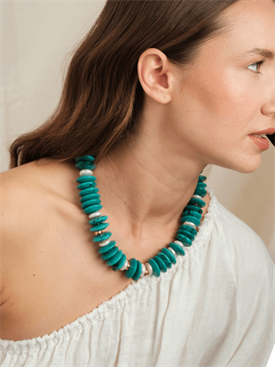 Nysa Large Turquoise Necklace