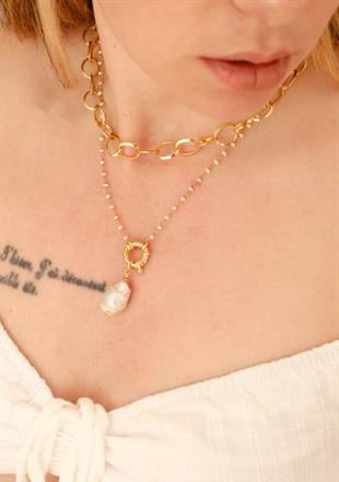 Pretty İnci Zincir Kolye