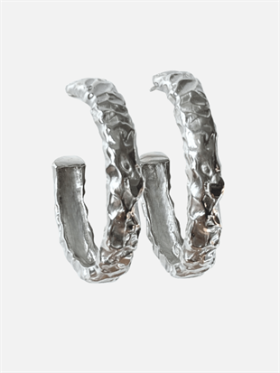 Rara Amorf Yarım Oval Küpe