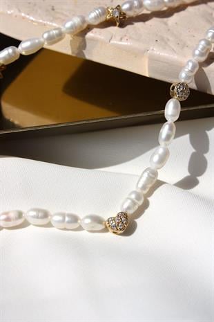 Romes Kalpli İnci Kolye