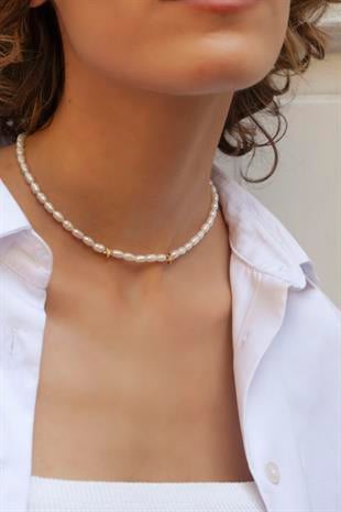 Rometta Yıldızlı İnci Kolye