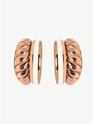 Rosa Mineli Halka Küpe