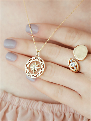 Stone North Star Medallion