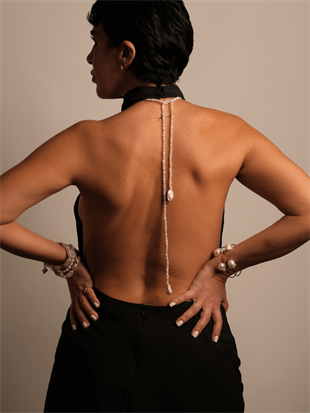 Tera Long Pearl Necklace