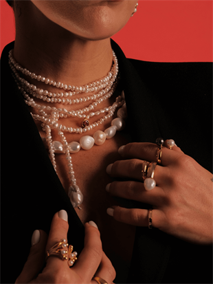 Tera Long Pearl Necklace