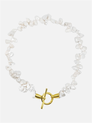 Tety Asymmetric Pearl Necklace